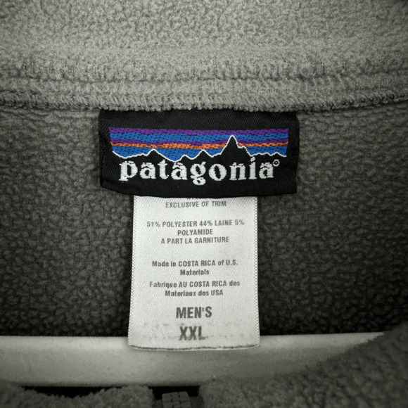 Vintage 90s Patagonia Men's Phils Fleece Jacket Size 2XL Grey Outdoor Gorpcore - Picture 5 of 9